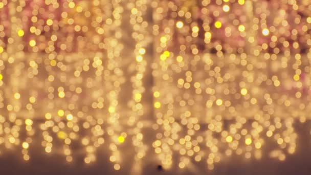Blurred lights. Festive background. Christmas background - Footage, Video