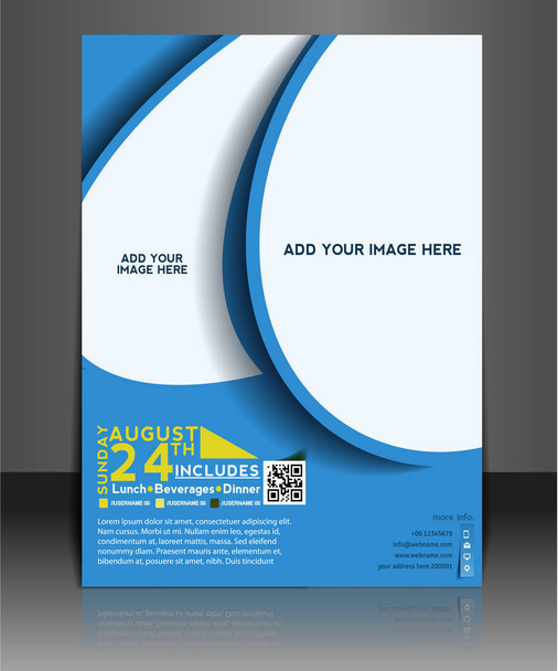 business flyer brochure template - Photo, Image