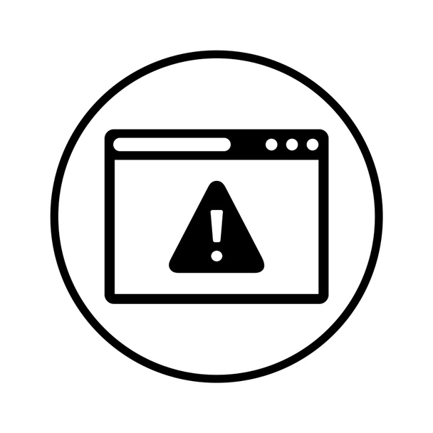 Browser, error, alert, page, broken connection icon - Photo, Image