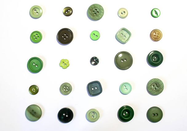 A Collection of Multicolour Different Size Buttons  - Photo, Image