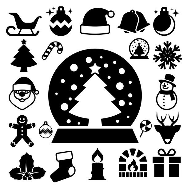 Set di icone natalizie
 - Vettoriali, immagini