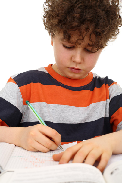 Boy doing homework - Φωτογραφία, εικόνα