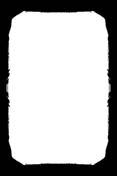 Bord photo noir et blanc décoratif abstrait. Placez au-dessus de votre image puis appliquez le mode Multiplier pour obtenir un bord noir intéressant autour de votre photo. Vous pouvez également taper du texte à l'intérieur ou à utiliser pour le masque de calque / coupe
. - Photo, image