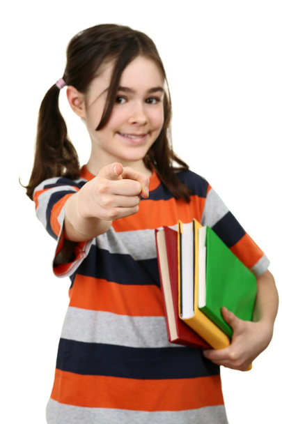 Girl holding books - Photo, image