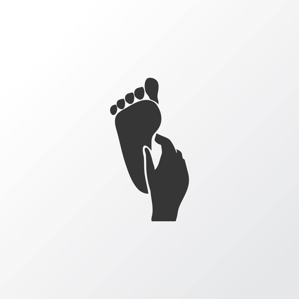Simbolo icona massaggio ai piedi. Elemento di riflessologia isolato di qualità premium in stile trendy
. - Vettoriali, immagini