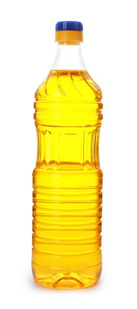 Cooking oil in plastic bottle isolated on white - Fotografie, Obrázek