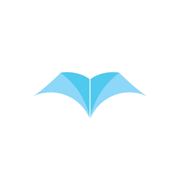 book simple geometric symbol logo vector - Vector, Image