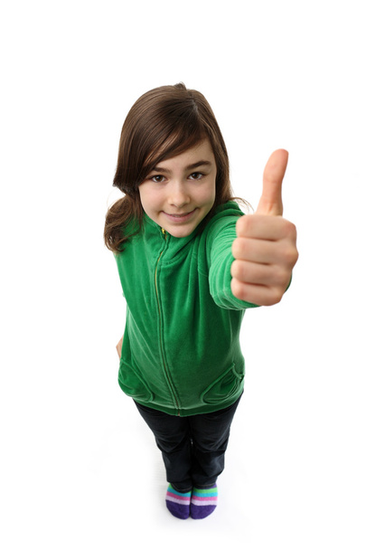 Girl with thumbs up - Fotografie, Obrázek