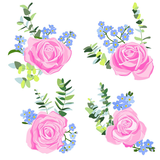 vector drawing flowers - Vector, Image