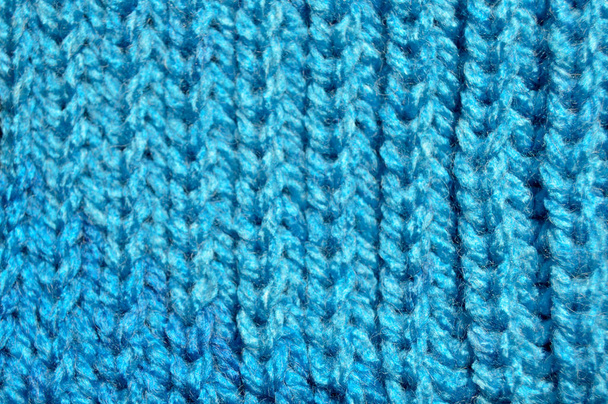 Текстура в'язаної тканини з синьої вовни ручної роботи
 - Фото, зображення