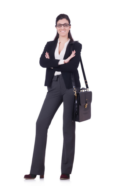 Bizneswoman izolowane na białym - Zdjęcie, obraz