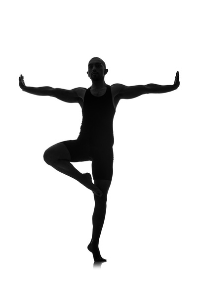 Silhouette of male dancer - Foto, imagen
