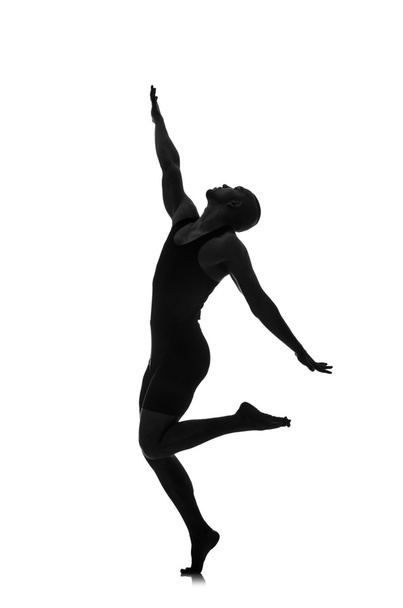 Silhouette of male dancer - Fotoğraf, Görsel
