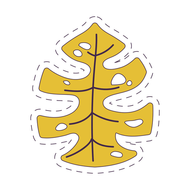 Isolated natural leaf vector design - Vector, Image