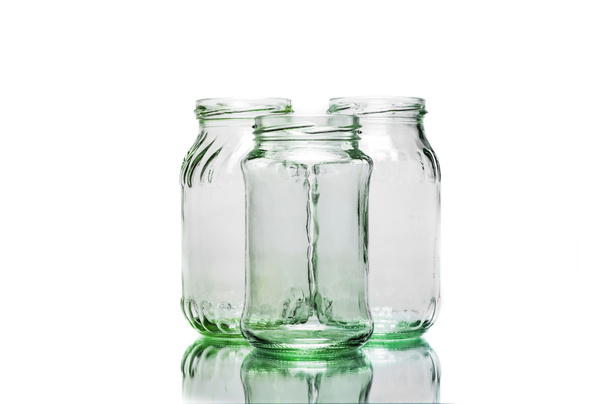 Três frascos cheios
 - Foto, Imagem