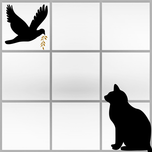 Кот и птица - Аргументы и Факты
 - Фото, изображение