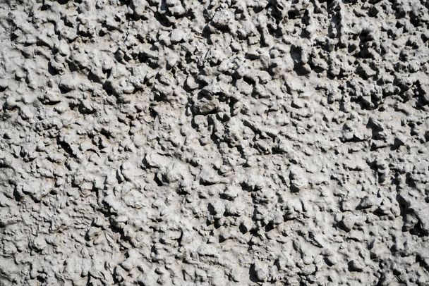 Texture photo of white rough concrete plaster - Photo, Image