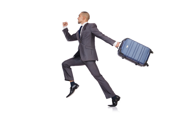 бизнесмен с багажом
 - Фото, изображение