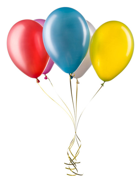 Набор разноцветных гелиевых шариков. Элемент украшения для вечеринки
. - Фото, изображение