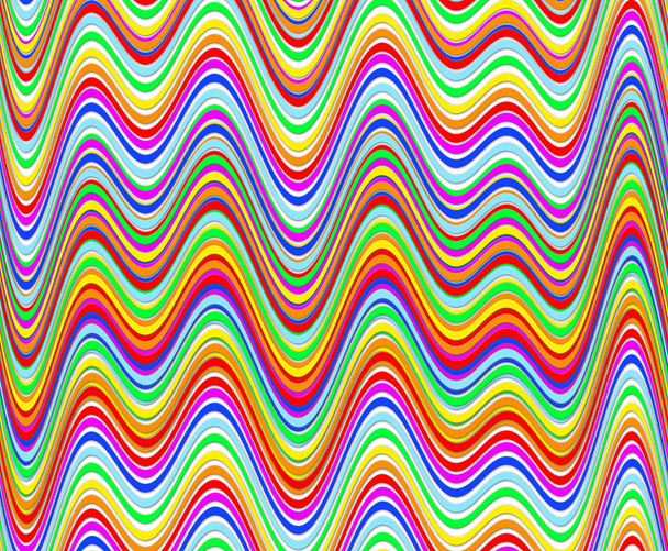 Gökkuşağının her renginden renkli dalgalar. Lgbt sembollü renk dalgaları - Fotoğraf, Görsel