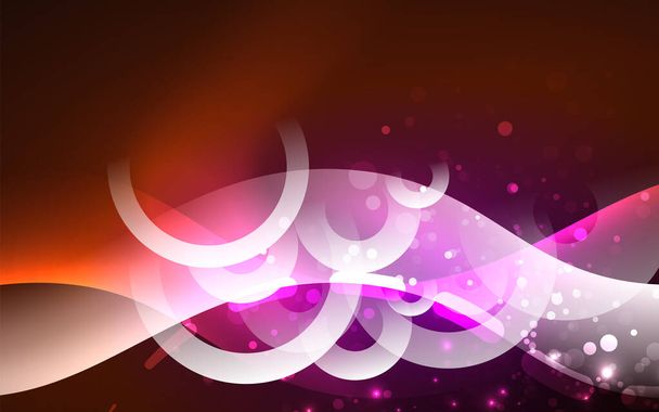 Neon abstract background. Background decoration. Trendy graphic design. - Vector, Image
