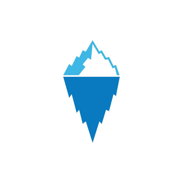 Buz Bergi simgesi Vektör İllüstrasyon Tasarımı Logosu - Vektör, Görsel