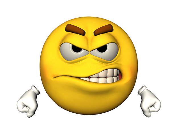 Emoticono enojado
 - Foto, imagen