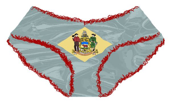 Delaware Stato Bandiera Icone Mutandine
 - Vettoriali, immagini
