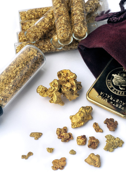 nuggets and gold bullion - Photo, Image