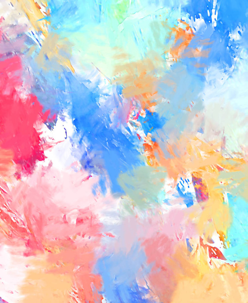 Brushed Painted Abstract Background. Brush stroked painting. Strokes of paint. 2D Illustration. - Photo, Image