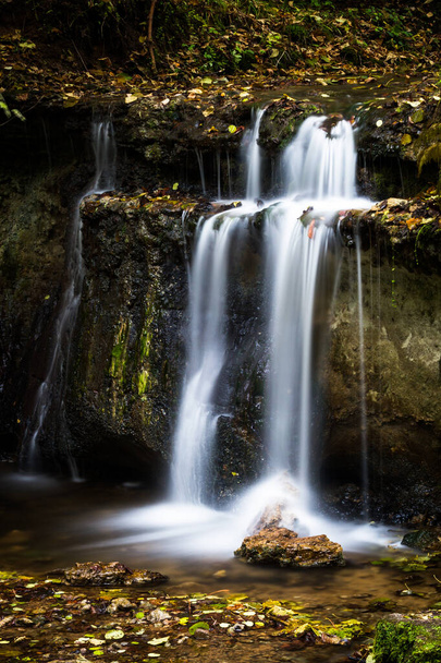 Bela cachoeira na floresta selvagem
 - Foto, Imagem