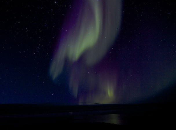 Aurora Borealis над заливом 1
 - Фото, изображение