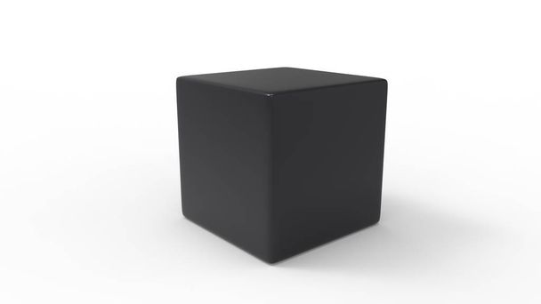 representación 3d de una caja en blanco aislada, en múltiples colores
. - Foto, Imagen