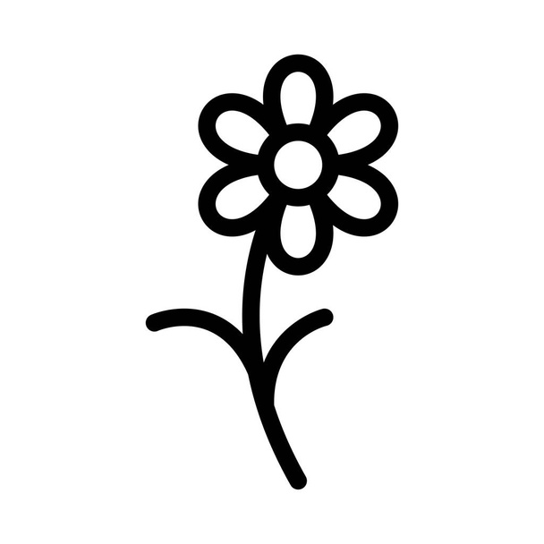 bloom vector thin line icon  - Вектор,изображение