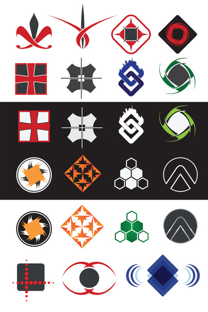 luova symbolit suunnittelu elementtejä kokoelma
 - Vektori, kuva