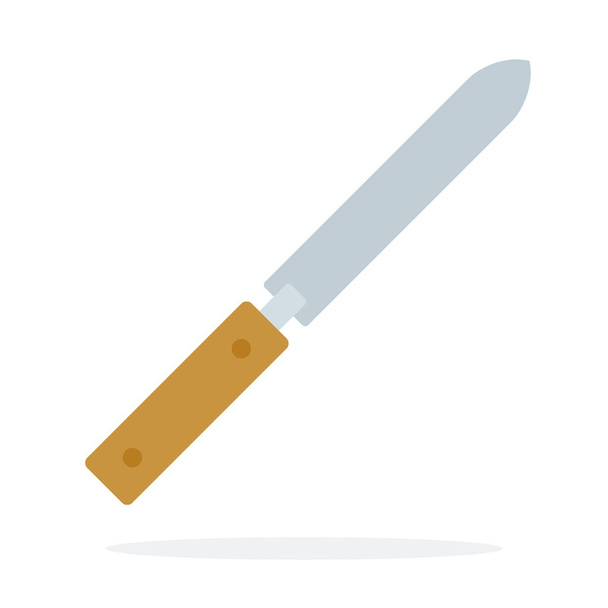Knife for printing cell vector flat material design isolated object on white background. - ベクター画像