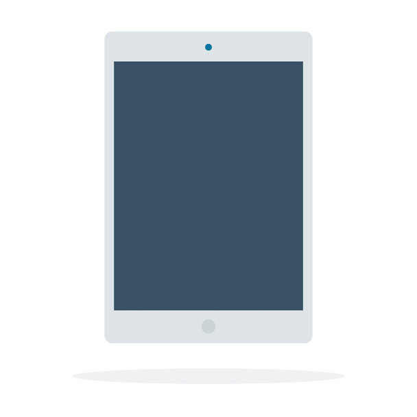 Draagbare elektronische witte tablet - Vector, afbeelding