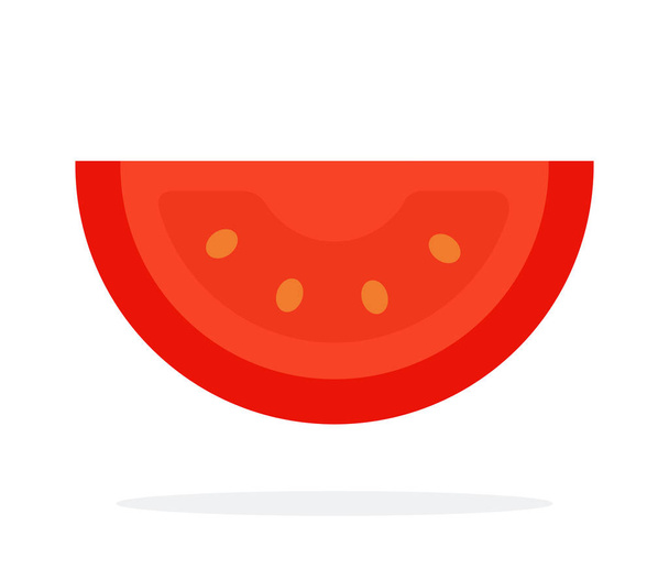 Slice of tomato - Διάνυσμα, εικόνα