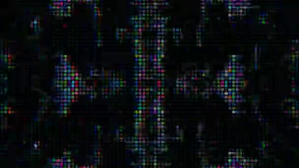 Computer Fehler Effekt ornamental cyberpunk elegant holographischen Hintergrund. - Filmmaterial, Video