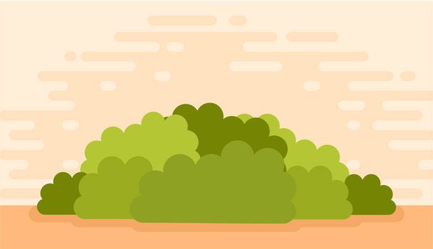 Green areas in the evening vector icon flat isolated illustration - ベクター画像