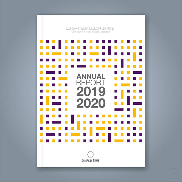 minimal geometric shapes design background for business annual report book cover brochure flyer poster - Vector, Image