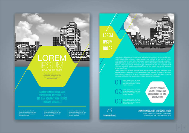 minimale geometrische Formen Design Hintergrund für Geschäftsbericht Buch Cover Broschüre Flyer Poster - Vektor, Bild