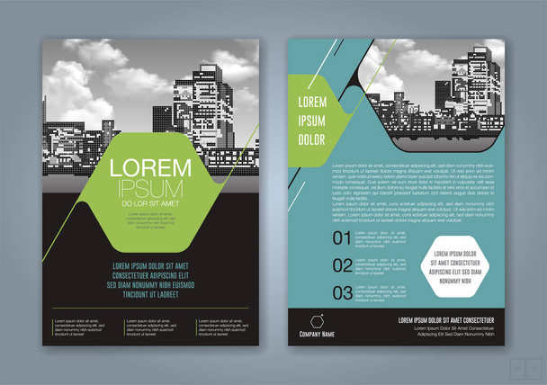 minimale geometrische vormen ontwerp achtergrond voor het bedrijfsleven jaarverslag boek omslag brochure poster - Vector, afbeelding