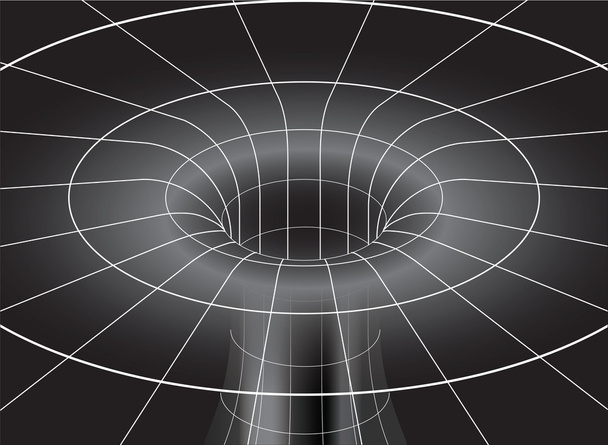 Isometrische Ansicht des Schwarzen Lochs - Vektor, Bild