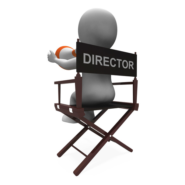 Director personaje muestra directores de cine de Hollywood o cineasta
 - Foto, Imagen