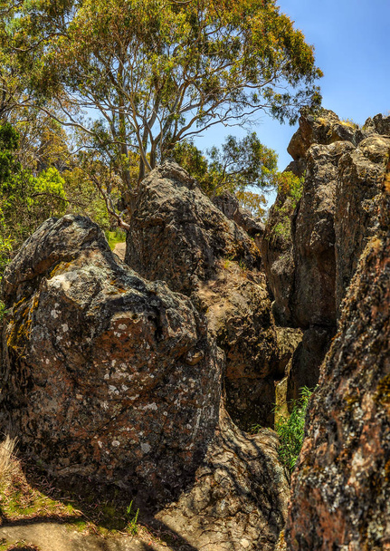 Wiszące rock-a mistyczne miejsce w Australii, Victoria - Zdjęcie, obraz