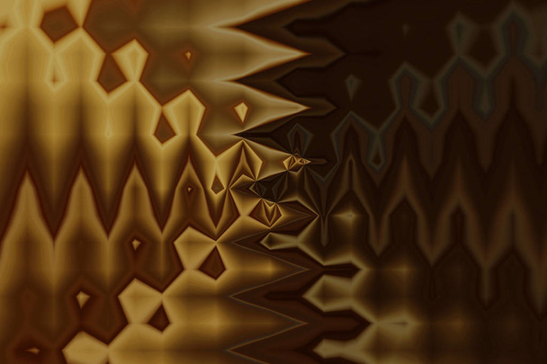 Fondo de mostaza marrón de moda saturado, diseño interesante brillante de ilustración de patrón súper abstracto
 - Foto, imagen