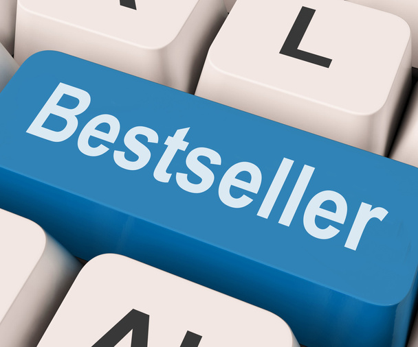 bestseller sleutel toont beste verkoper of gewaardeerd - Foto, afbeelding
