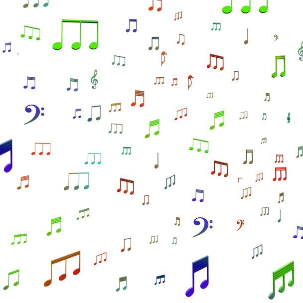nota müzik ses ses veya eğlence gösterir - Fotoğraf, Görsel
