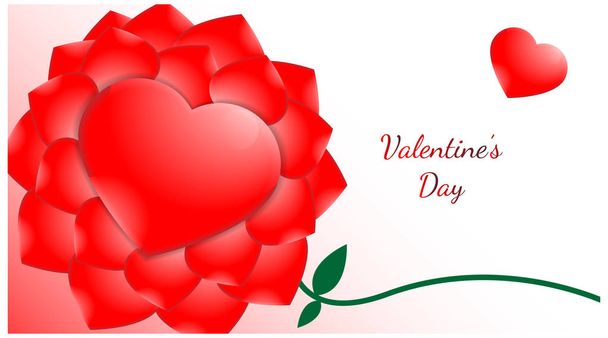háttér Valentin nap szerelem szimbólum. romantikus téma sablon vektor. kialakítás - Vektor, kép
